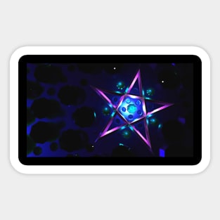 Purple Pentagram Sticker